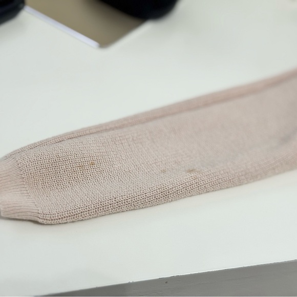 Bar III Long Cream/Tan "Bull + Roses" Three Quarter Sleeve Knit Sweater Top, XS - Picture 6 of 6